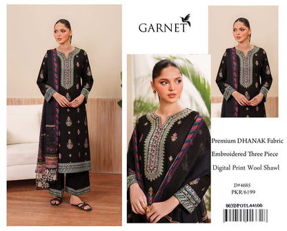 Heavy Embroidered Dhanak Winter suit